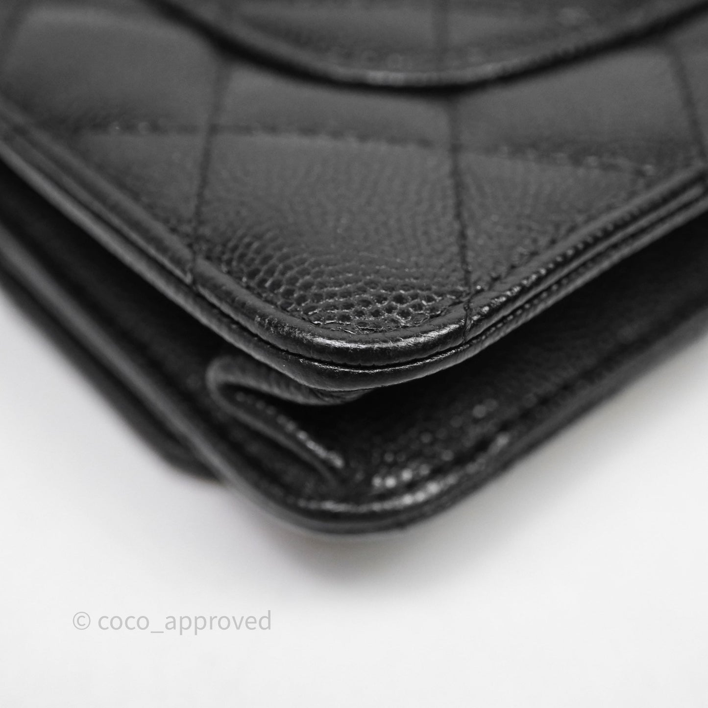 Chanel Quilted So Black Wallet on Chain WOC Caviar Incognito Hardware