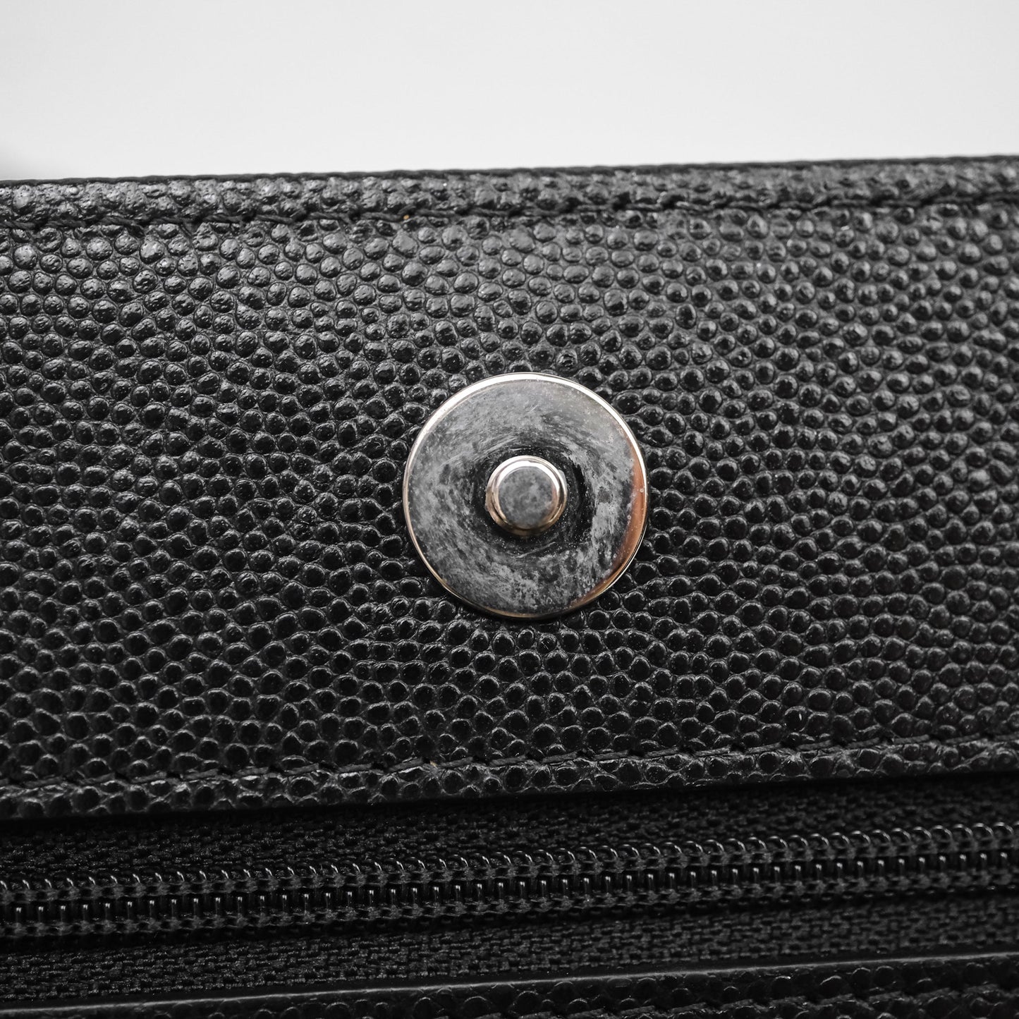 Chanel Quilted So Black Wallet on Chain WOC Caviar Incognito Hardware