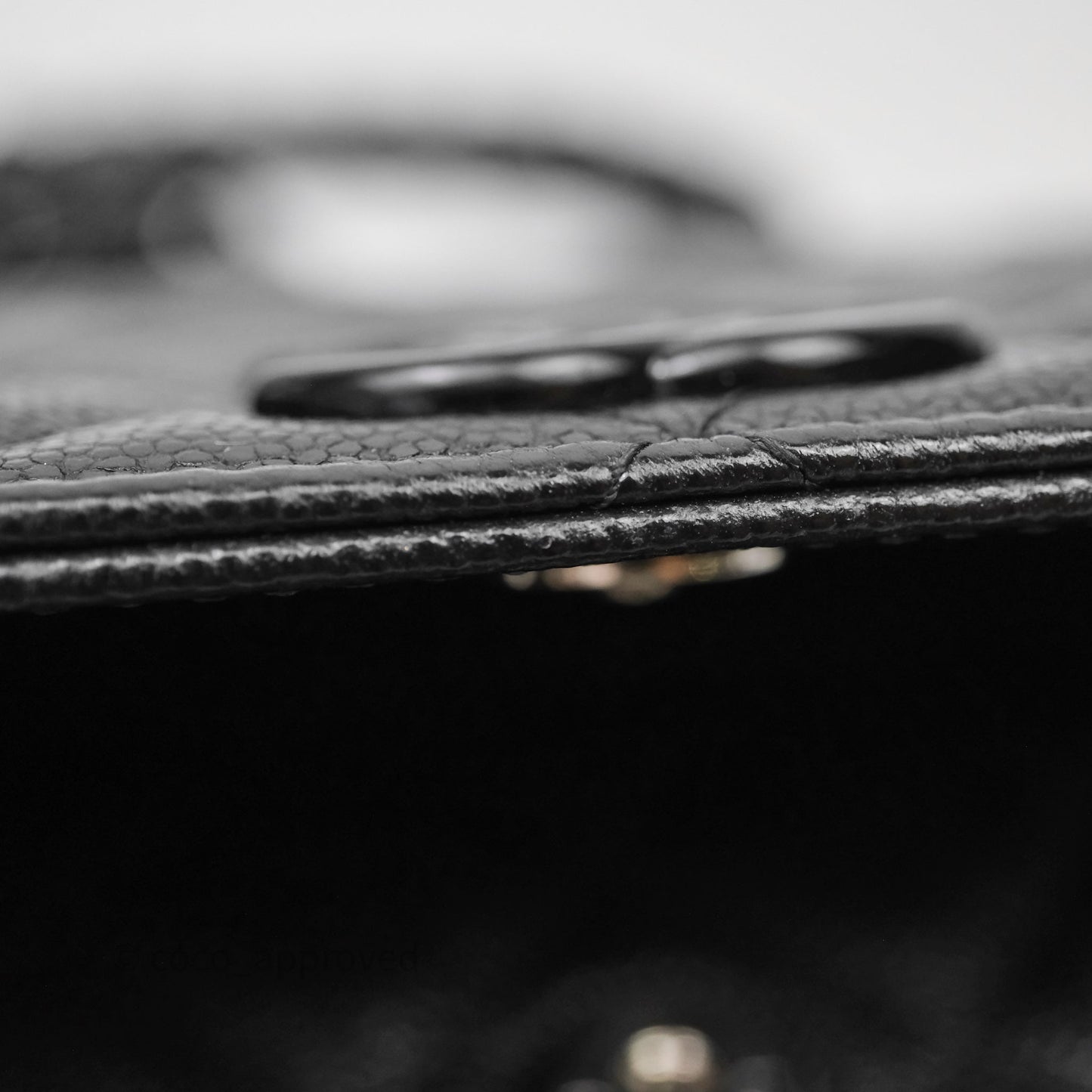 Chanel Quilted So Black Wallet on Chain WOC Caviar Incognito Hardware
