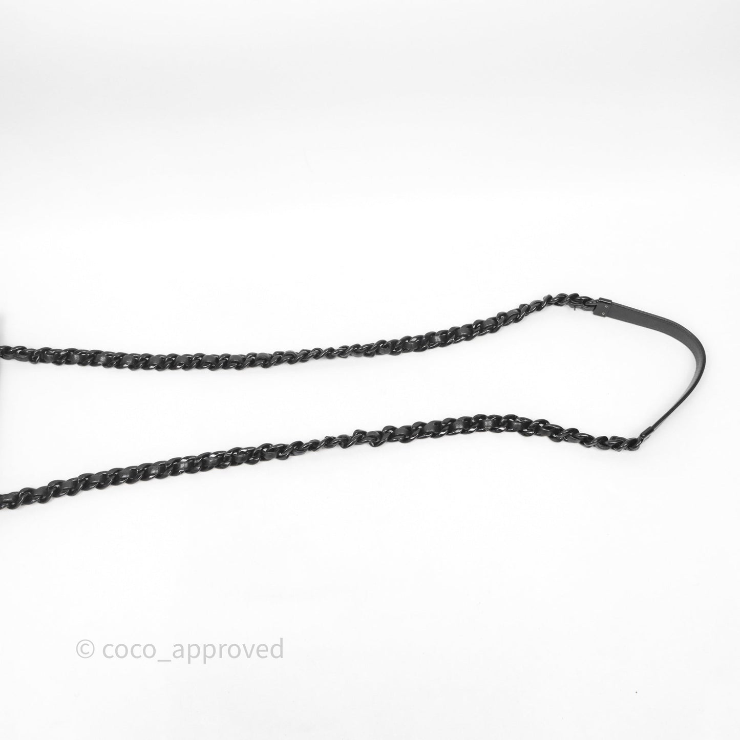 Chanel Quilted So Black Wallet on Chain WOC Caviar Incognito Hardware