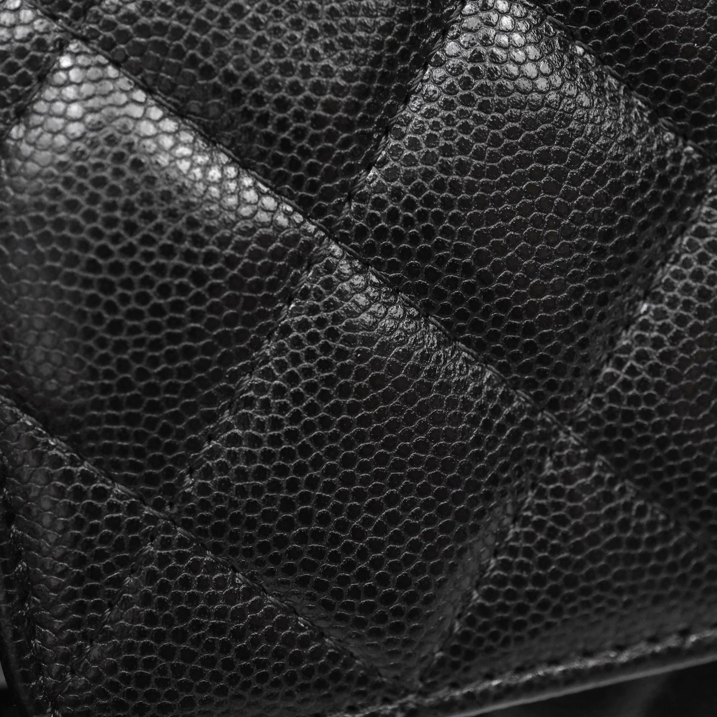 Chanel Quilted So Black Wallet on Chain WOC Caviar Incognito Hardware