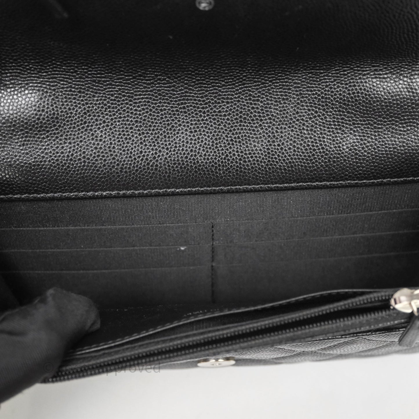 Chanel Quilted So Black Wallet on Chain WOC Caviar Incognito Hardware
