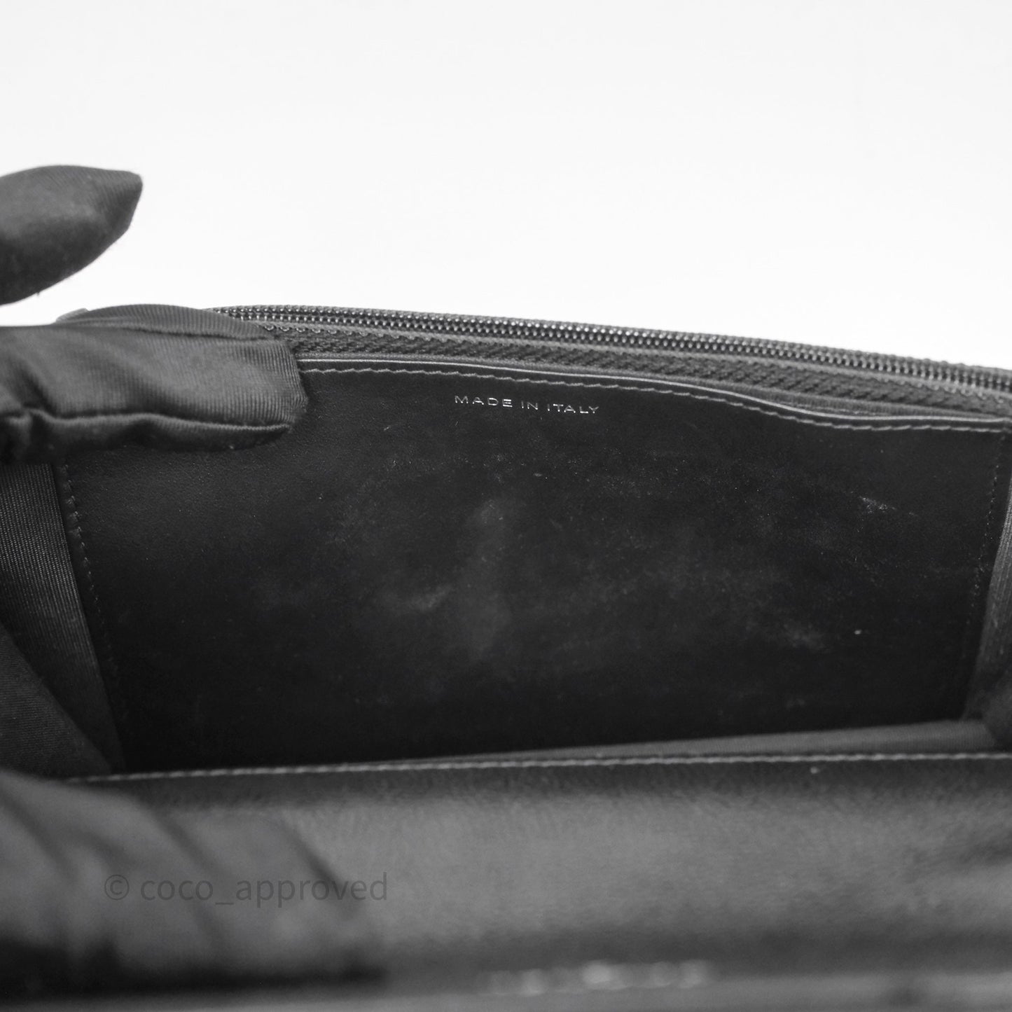 Chanel Quilted So Black Wallet on Chain WOC Caviar Incognito Hardware
