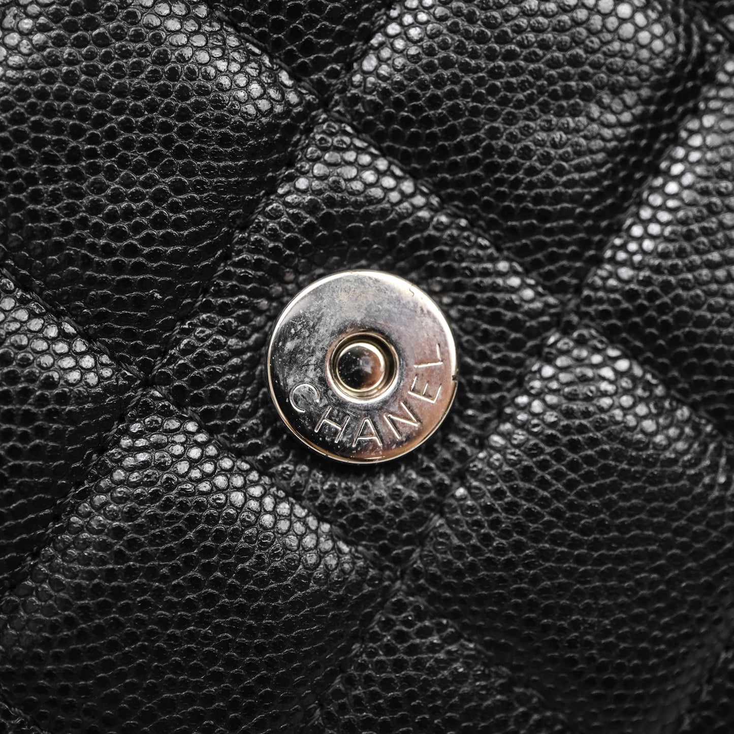Chanel Quilted So Black Wallet on Chain WOC Caviar Incognito Hardware