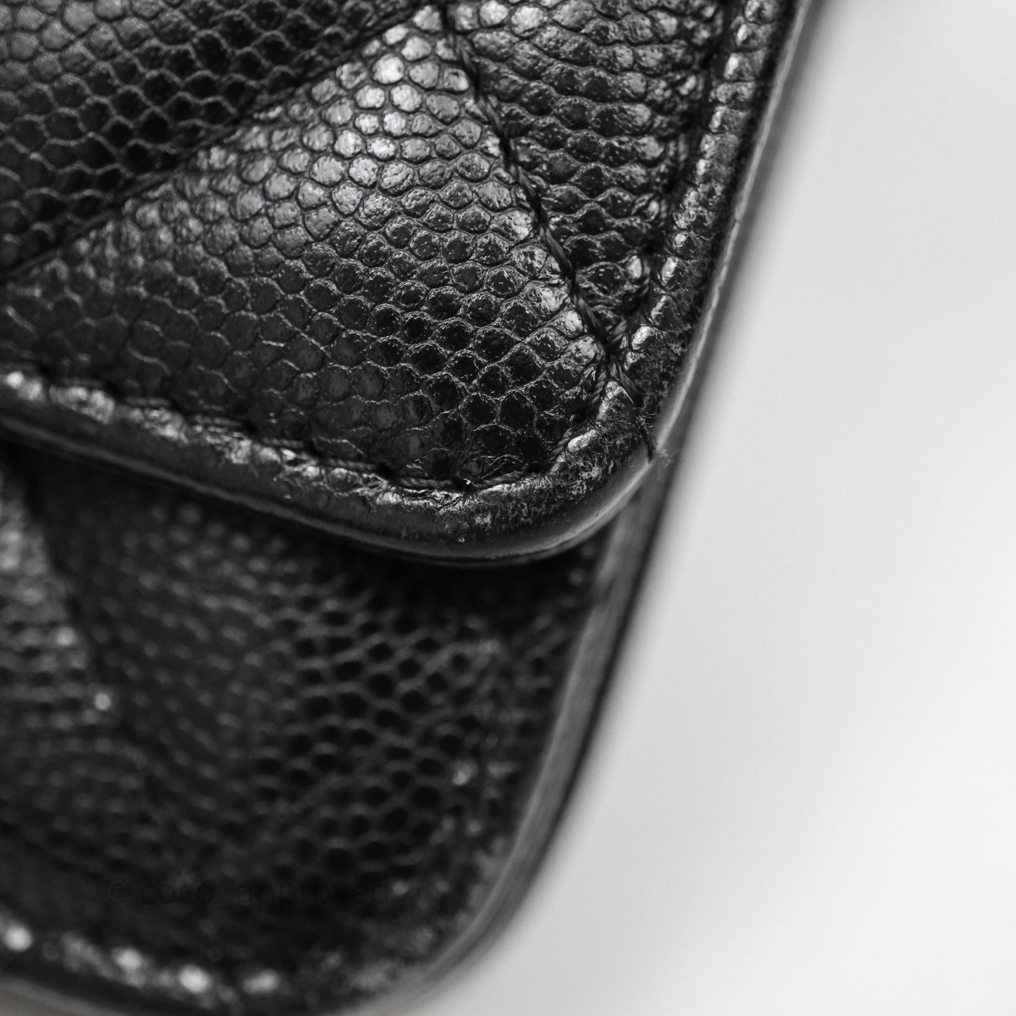 Chanel Quilted So Black Wallet on Chain WOC Caviar Incognito Hardware