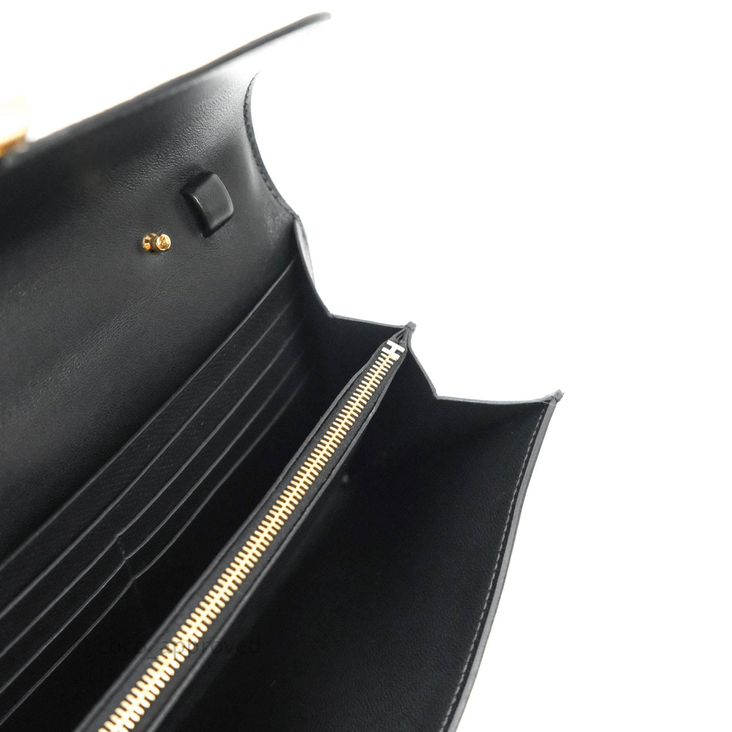 Hermès Constance Long To Go Wallet Black Epsom Gold Hardware