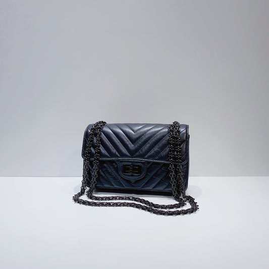 No.3717-Chanel So Black Mini Reissue 2.55 Flap Bag