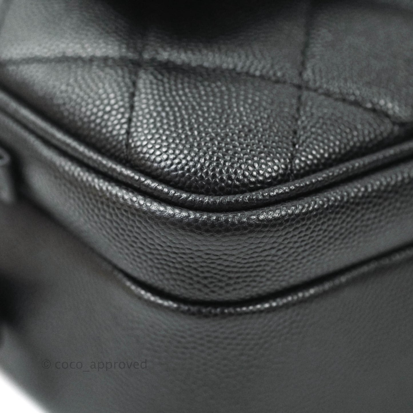 Chanel Quilted Caviar Waist Bag Black Gold Hardware