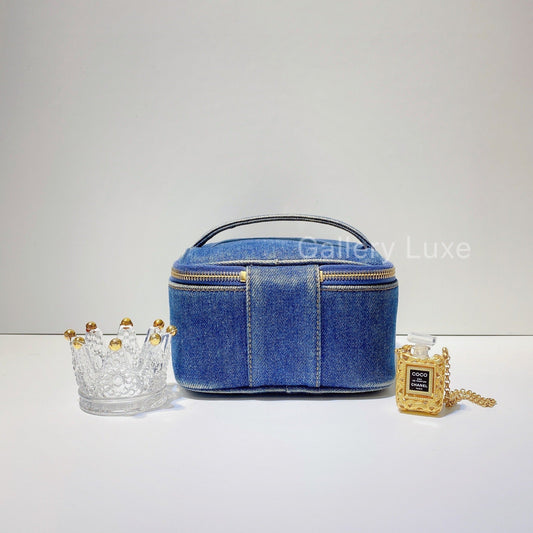 No.2796-Chanel Vintage Denim Small Vanity Box