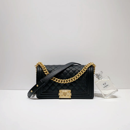 No.4136-Chanel Caviar Boy 25cm (Brand New / 全新貨品)