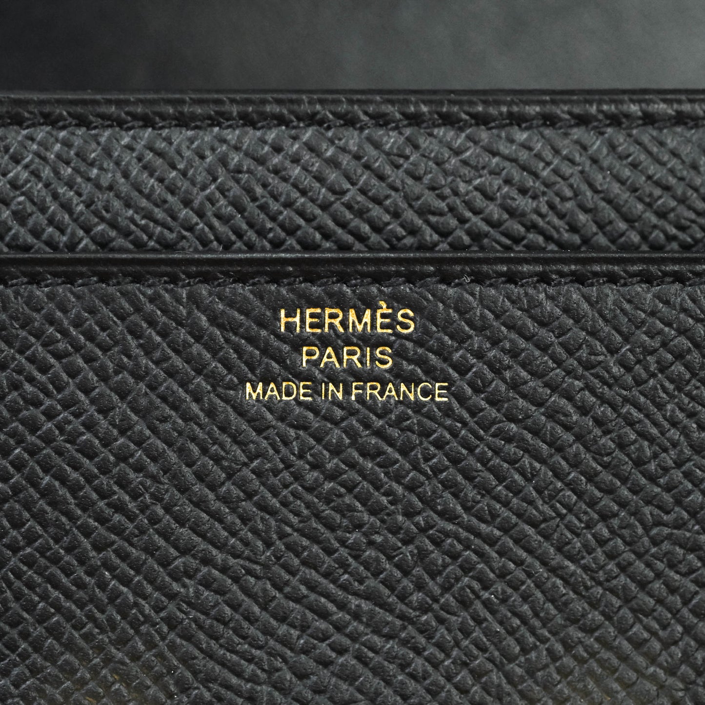 Hermès Constance Long To Go Wallet Black Epsom Gold Hardware
