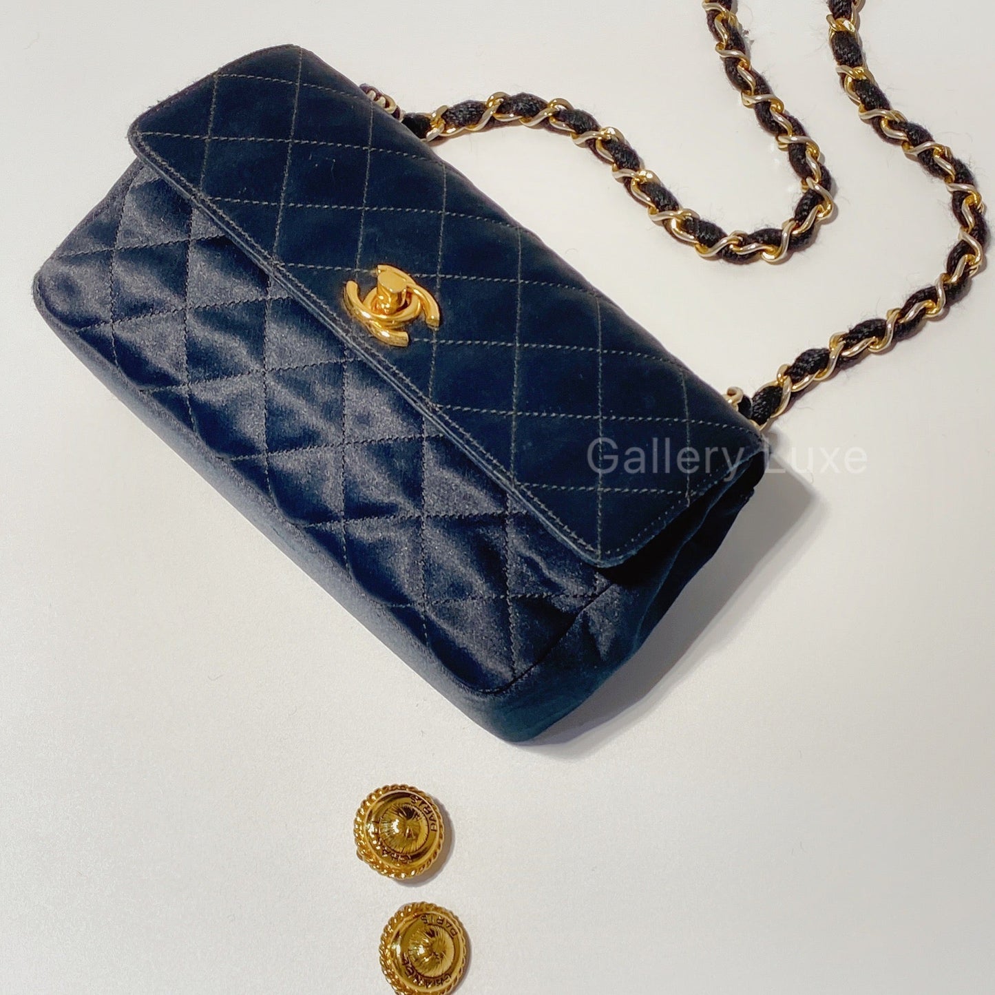 No.2093-Chanel Vintage Satin Mini 17cm