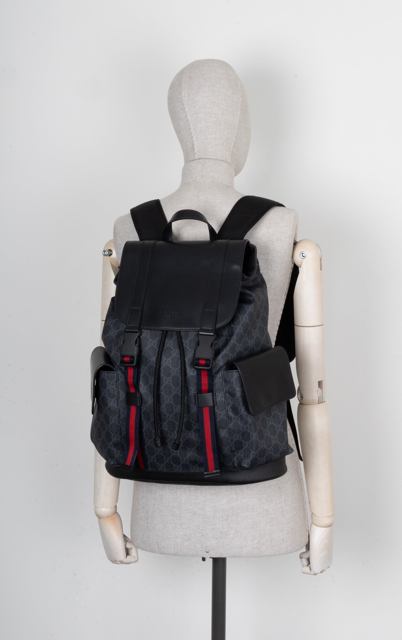Luxury Gucci Trending 2025 Supreme GG Canvas Backpack Grey