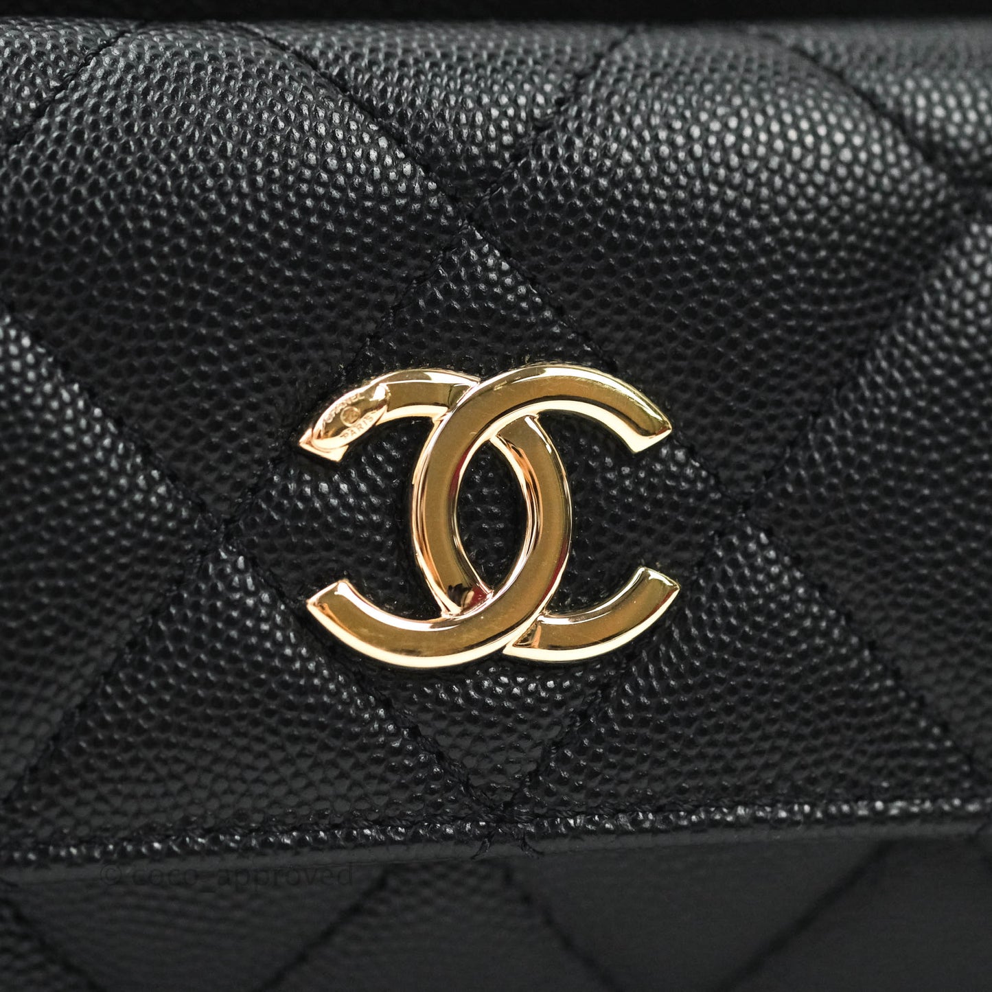 Chanel Quilted Caviar Waist Bag Black Gold Hardware
