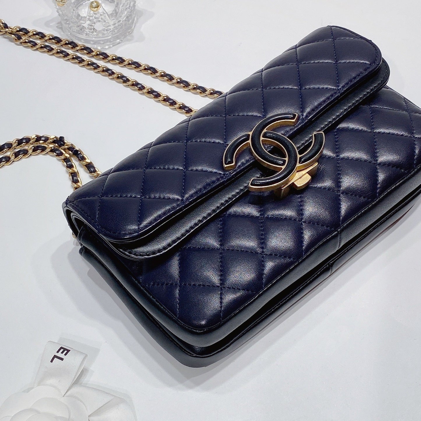 No.3502-Chanel Lambskin Small CC Chic Flap Bag