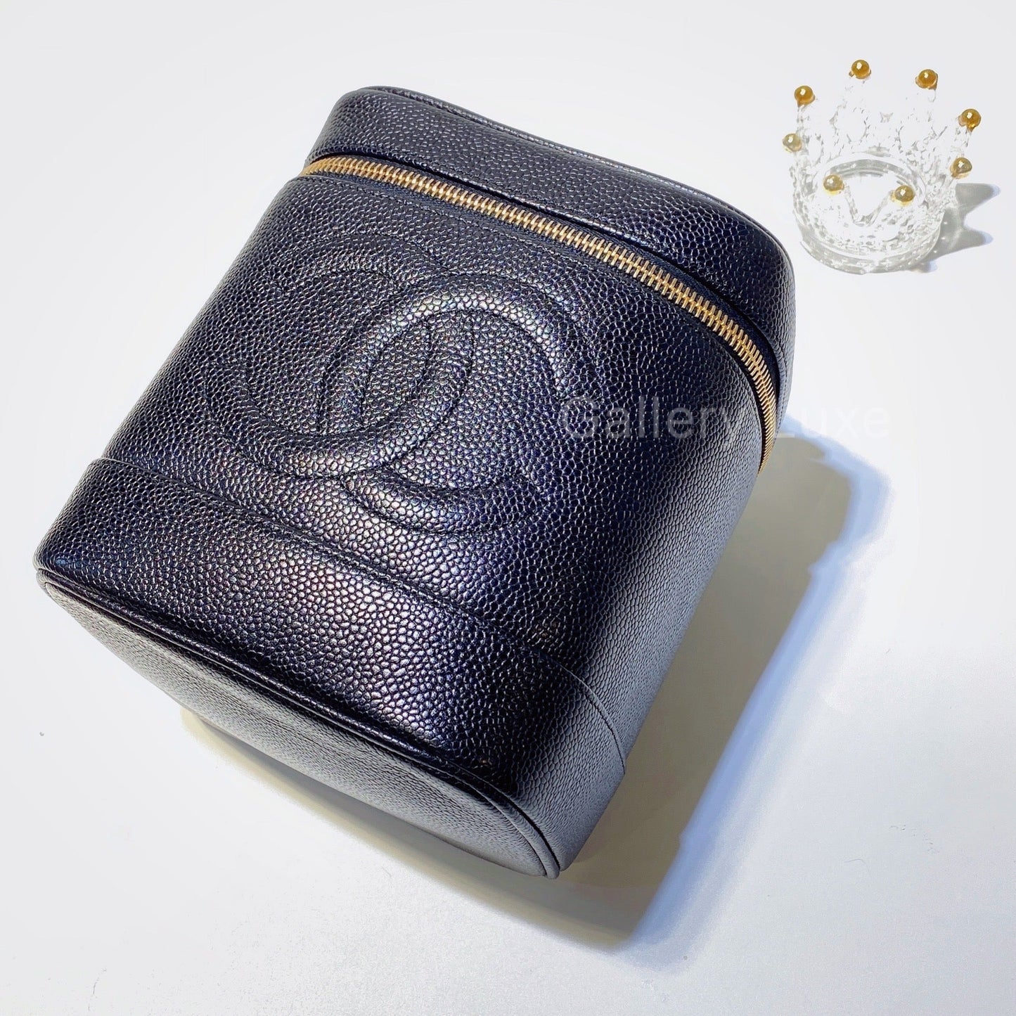 No.2797-Chanel Vintage Caviar Vanity Case