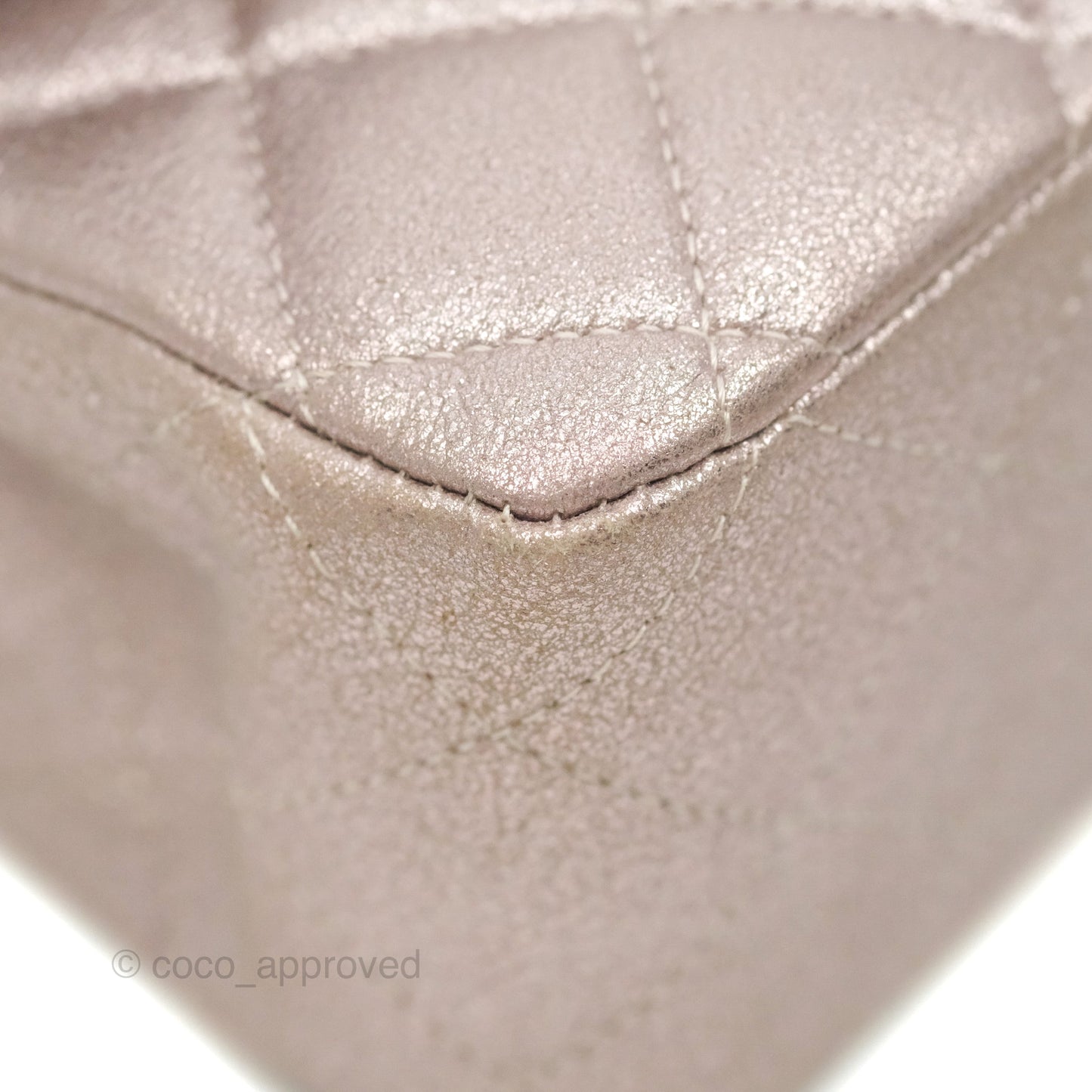 Chanel Classic M/L Medium Double Flap Rose Gold Pink Lambskin Gold Hardware