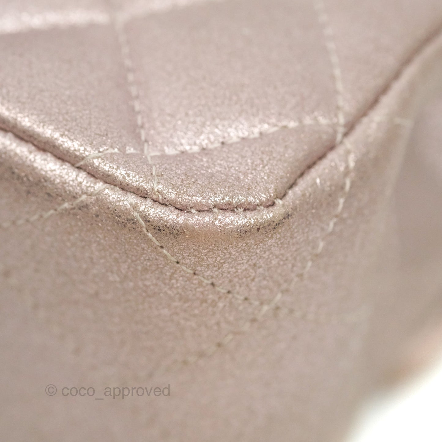 Chanel Classic M/L Medium Double Flap Rose Gold Pink Lambskin Gold Hardware