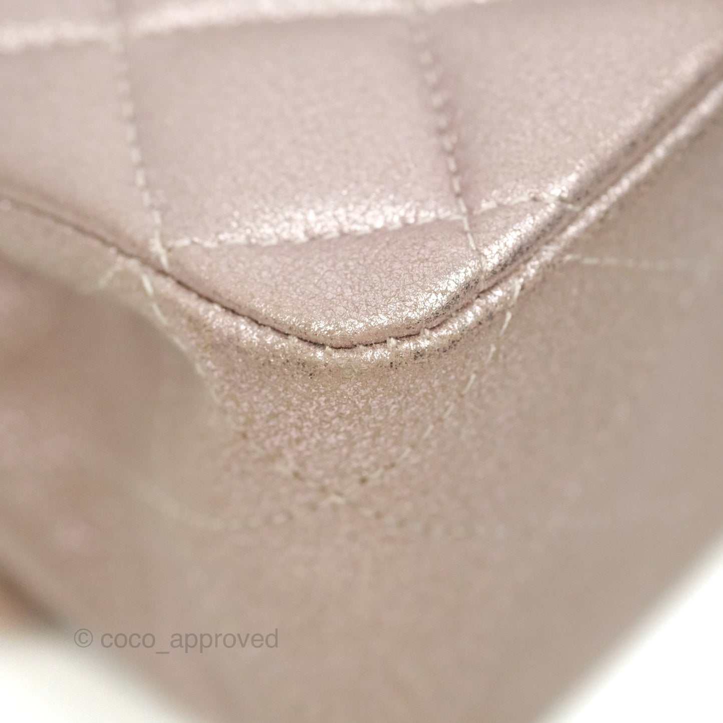 Chanel Classic M/L Medium Double Flap Rose Gold Pink Lambskin Gold Hardware