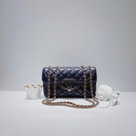 No.3502-Chanel Lambskin Small CC Chic Flap Bag