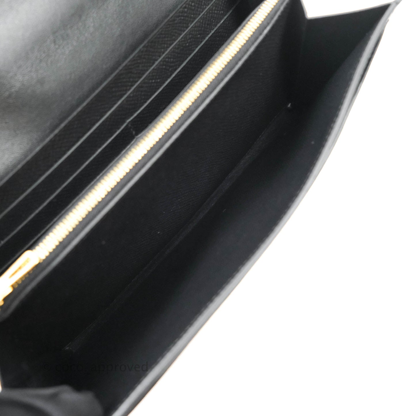 Hermès Constance Long To Go Wallet Black Epsom Gold Hardware