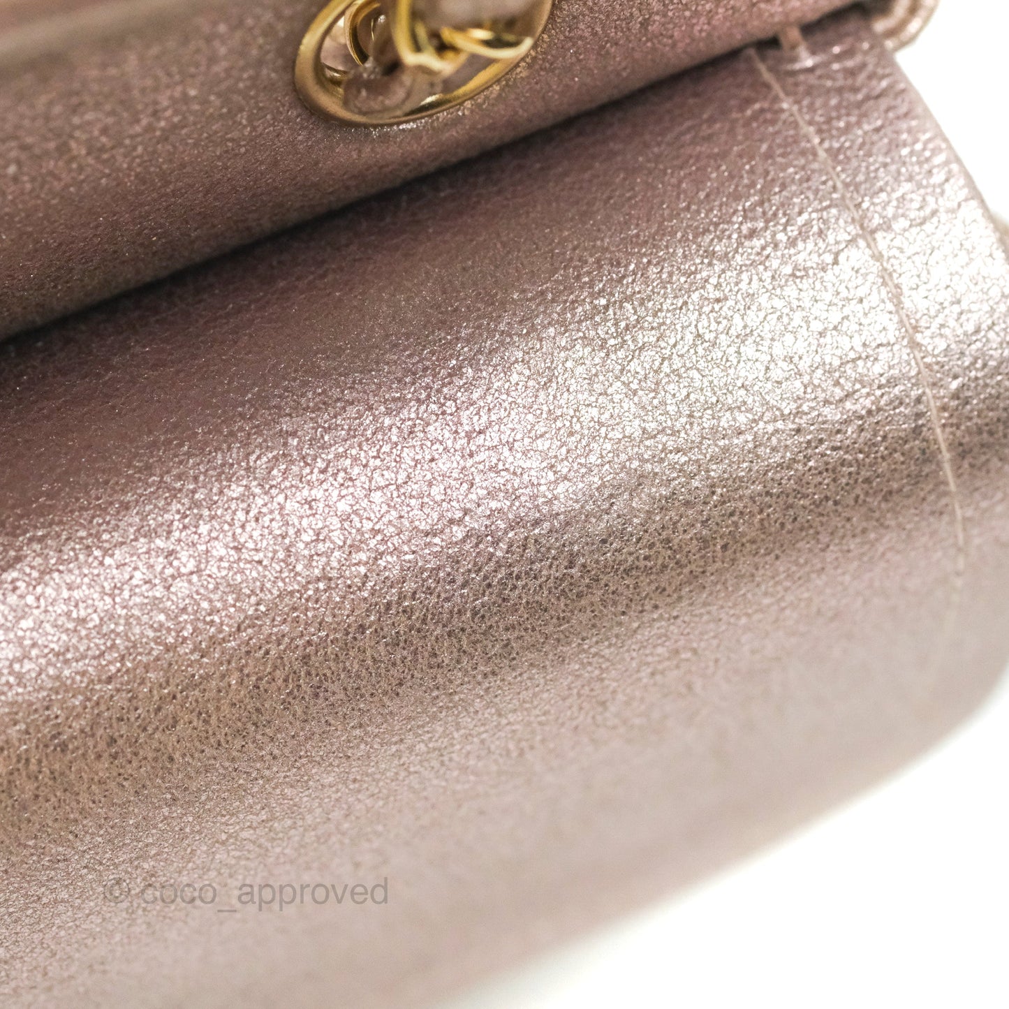 Chanel Classic M/L Medium Double Flap Rose Gold Pink Lambskin Gold Hardware