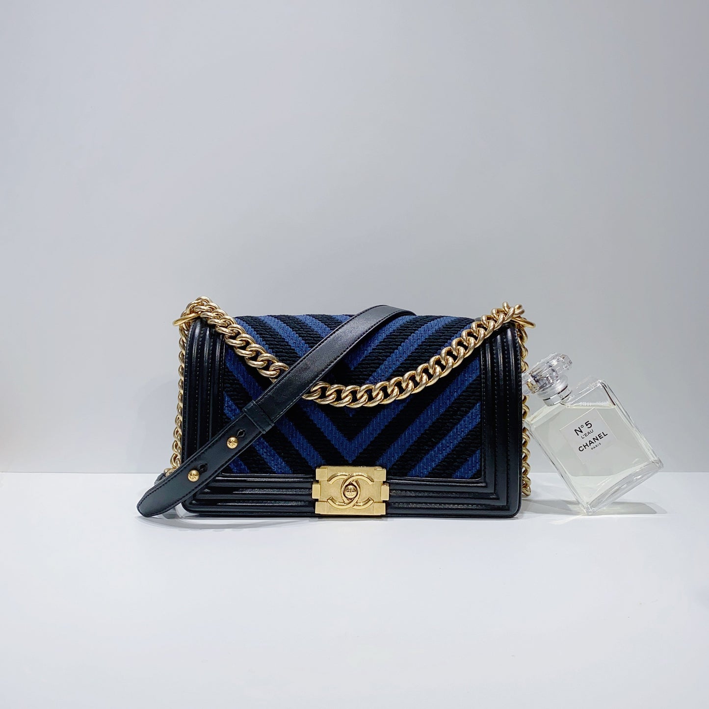 No.3894-Chanel Chevron Boy 25cm
