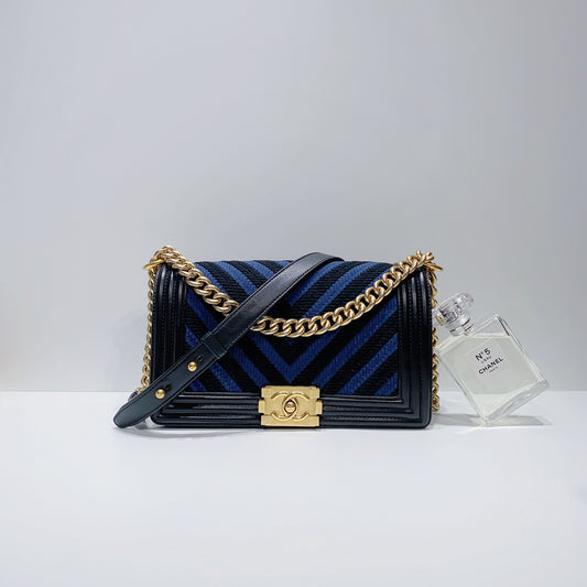 No.3894-Chanel Chevron Boy 25cm