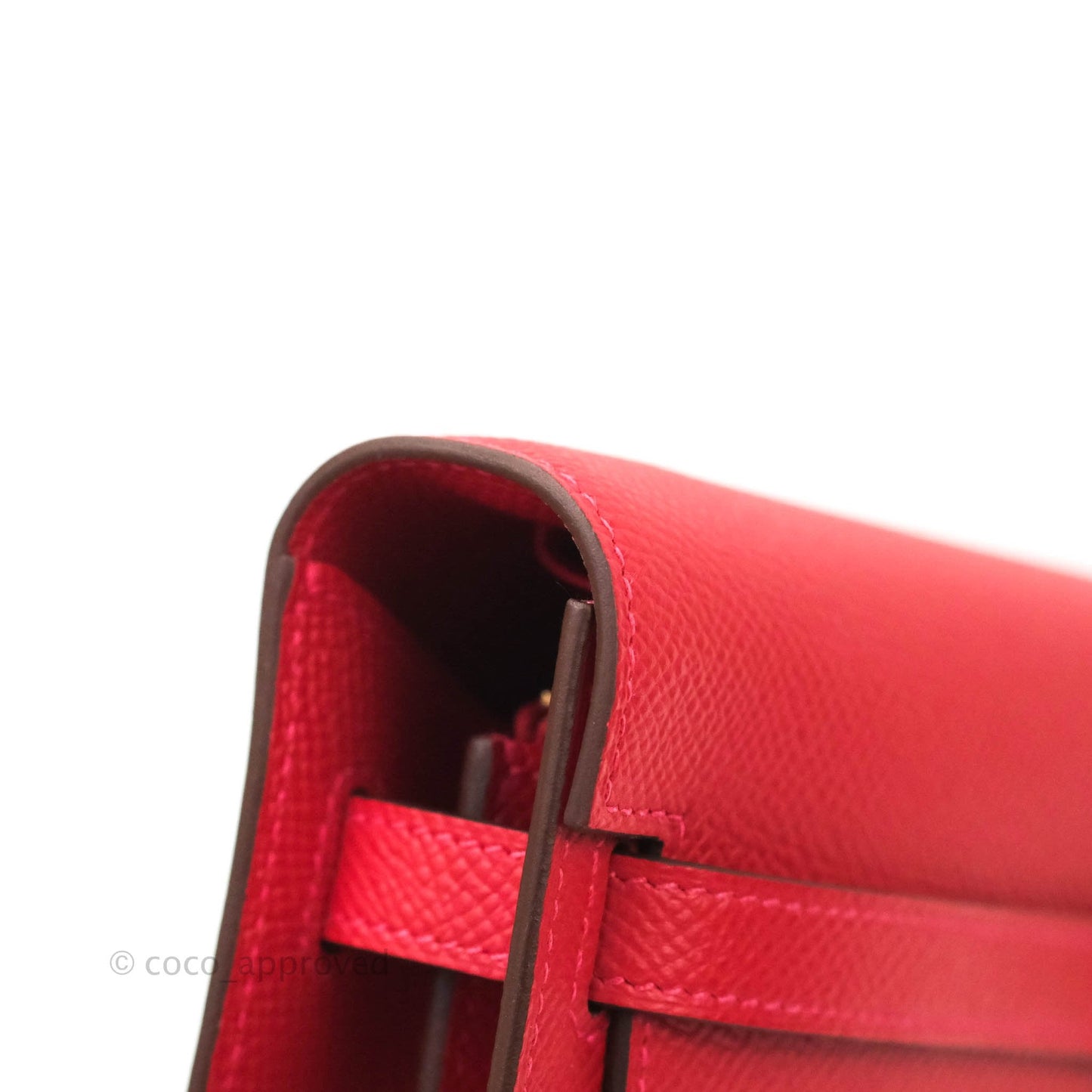 Hermès Epsom Kelly To Go Wallet Red Gold Palladium Hardware