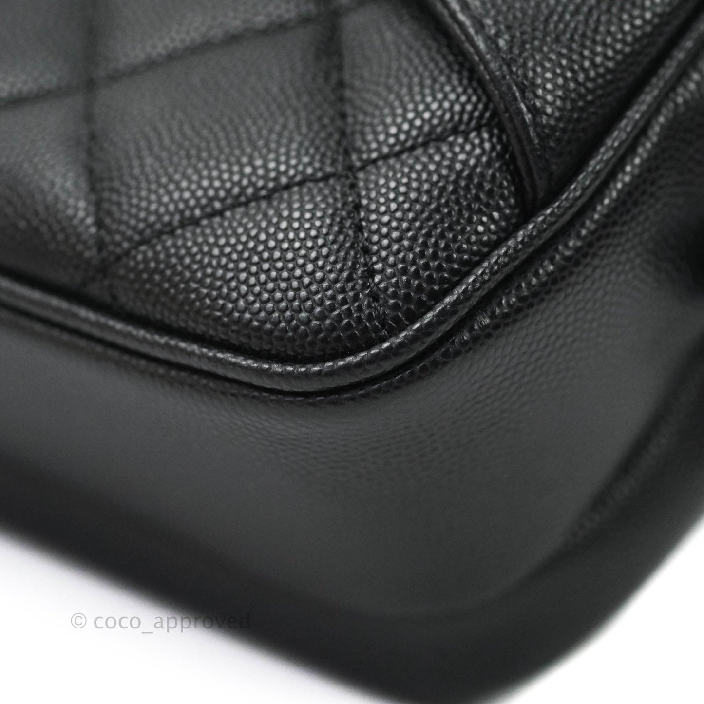 Chanel Quilted Caviar Waist Bag Black Gold Hardware