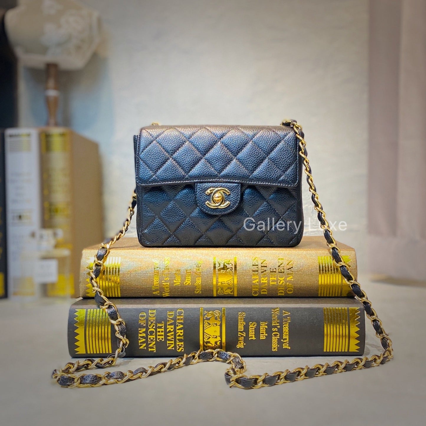 No.2293-Chanel Vintage Caviar CF Mini 17cm