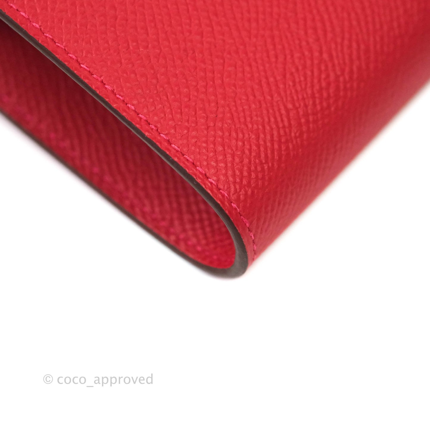 Hermès Epsom Kelly To Go Wallet Red Gold Palladium Hardware