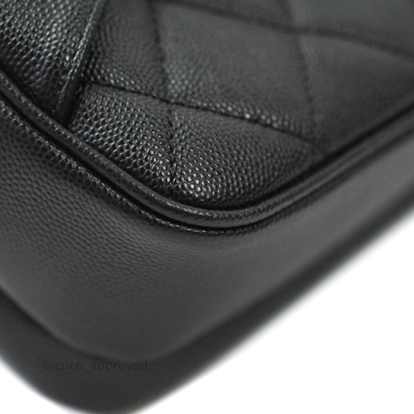 Chanel Quilted Caviar Waist Bag Black Gold Hardware