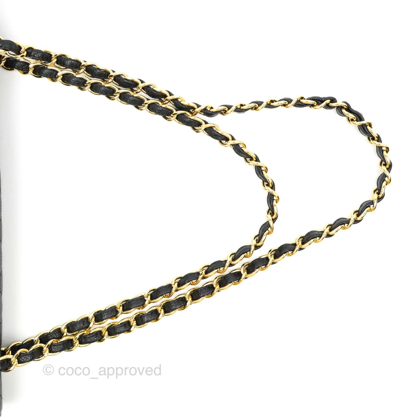 Chanel Quilted Single Flap Maxi Black Caviar Gold Hardware