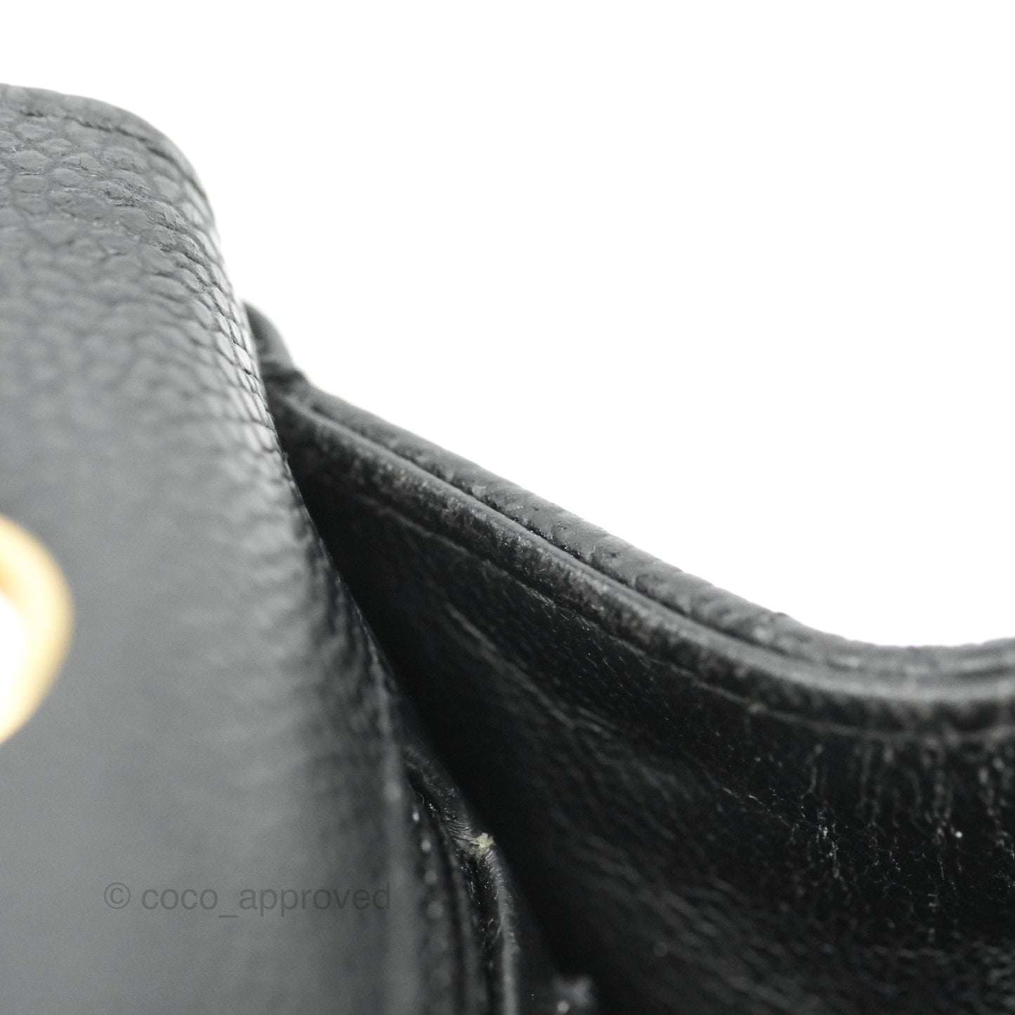 Chanel Quilted Single Flap Maxi Black Caviar Gold Hardware