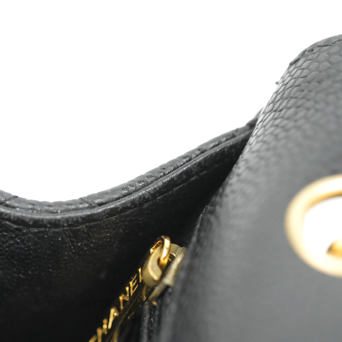Chanel Quilted Single Flap Maxi Black Caviar Gold Hardware