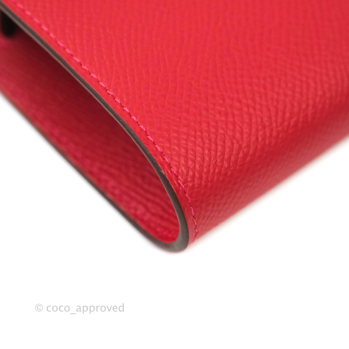Hermès Epsom Kelly To Go Wallet Red Gold Palladium Hardware