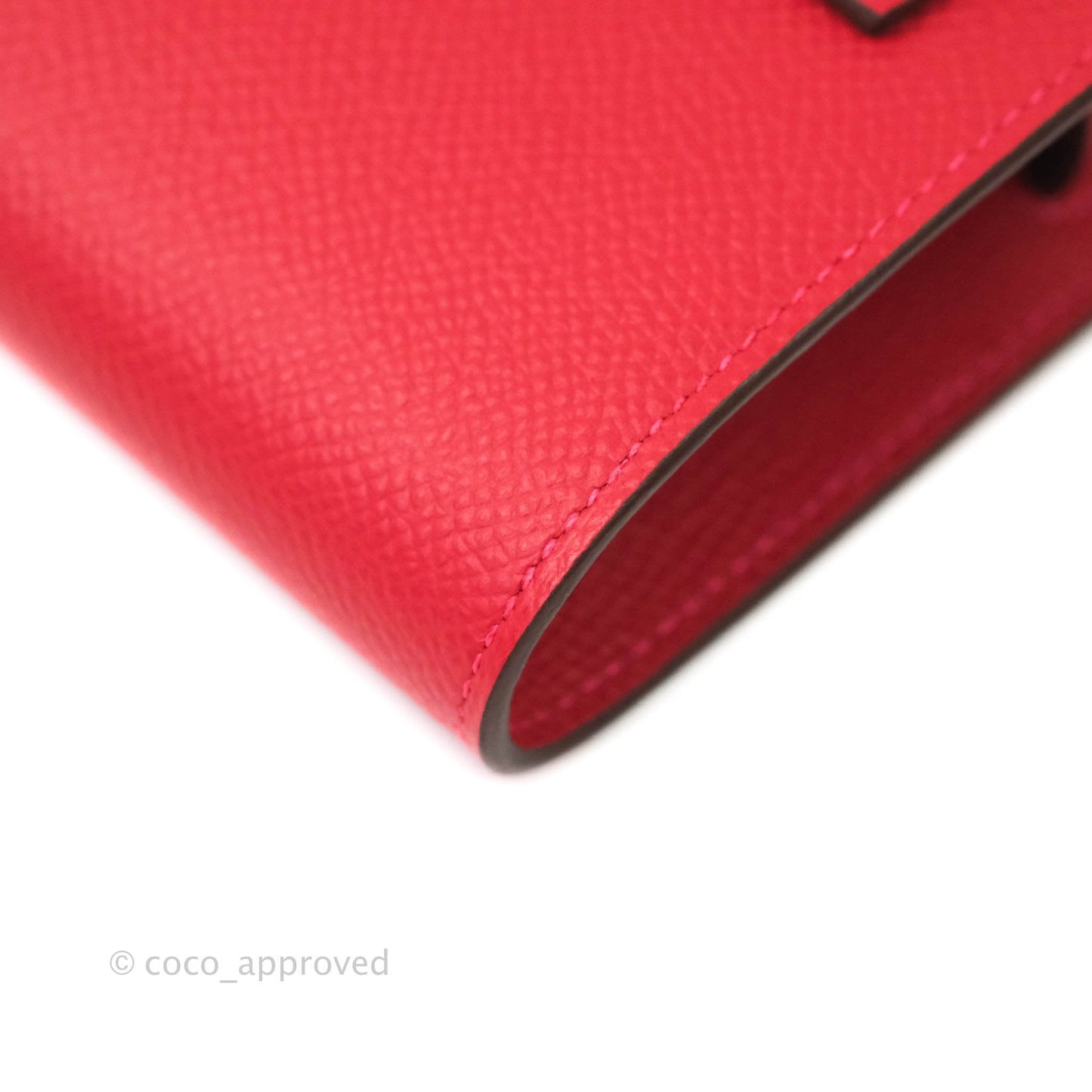 Hermès Epsom Kelly To Go Wallet Red Gold Palladium Hardware
