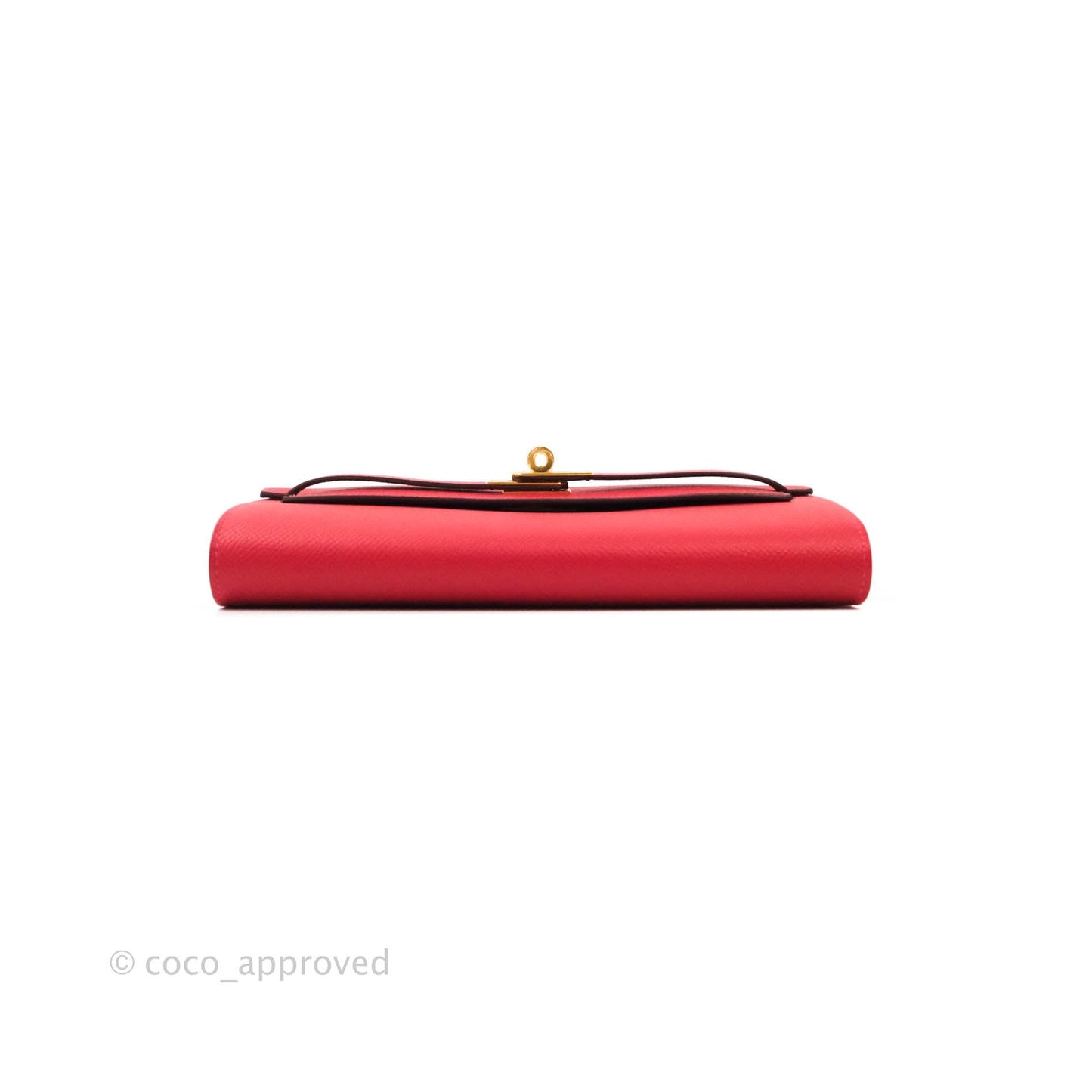 Hermès Epsom Kelly To Go Wallet Red Gold Palladium Hardware