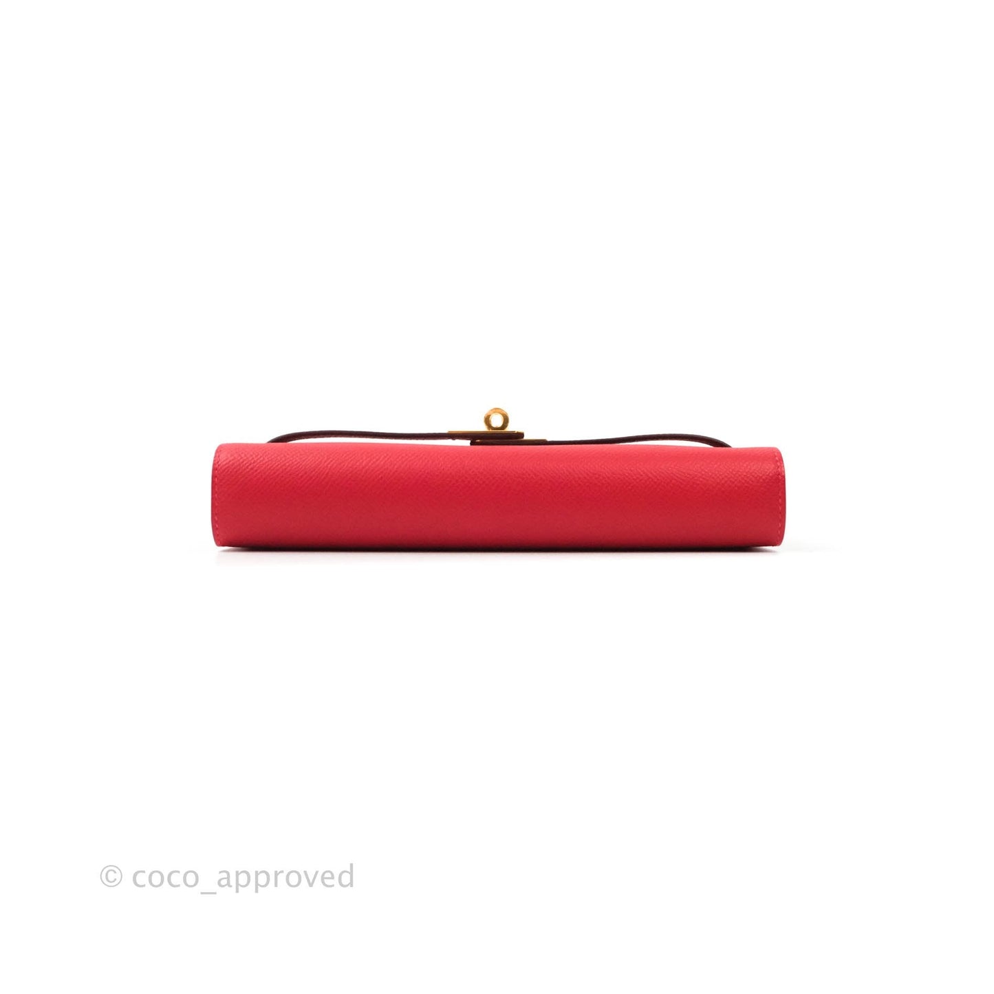 Hermès Epsom Kelly To Go Wallet Red Gold Palladium Hardware