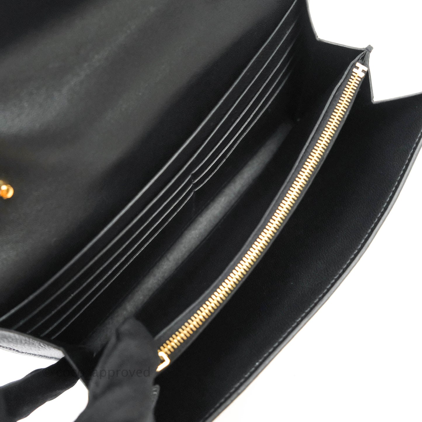 Hermès Constance Long To Go Wallet Black Epsom Gold Hardware