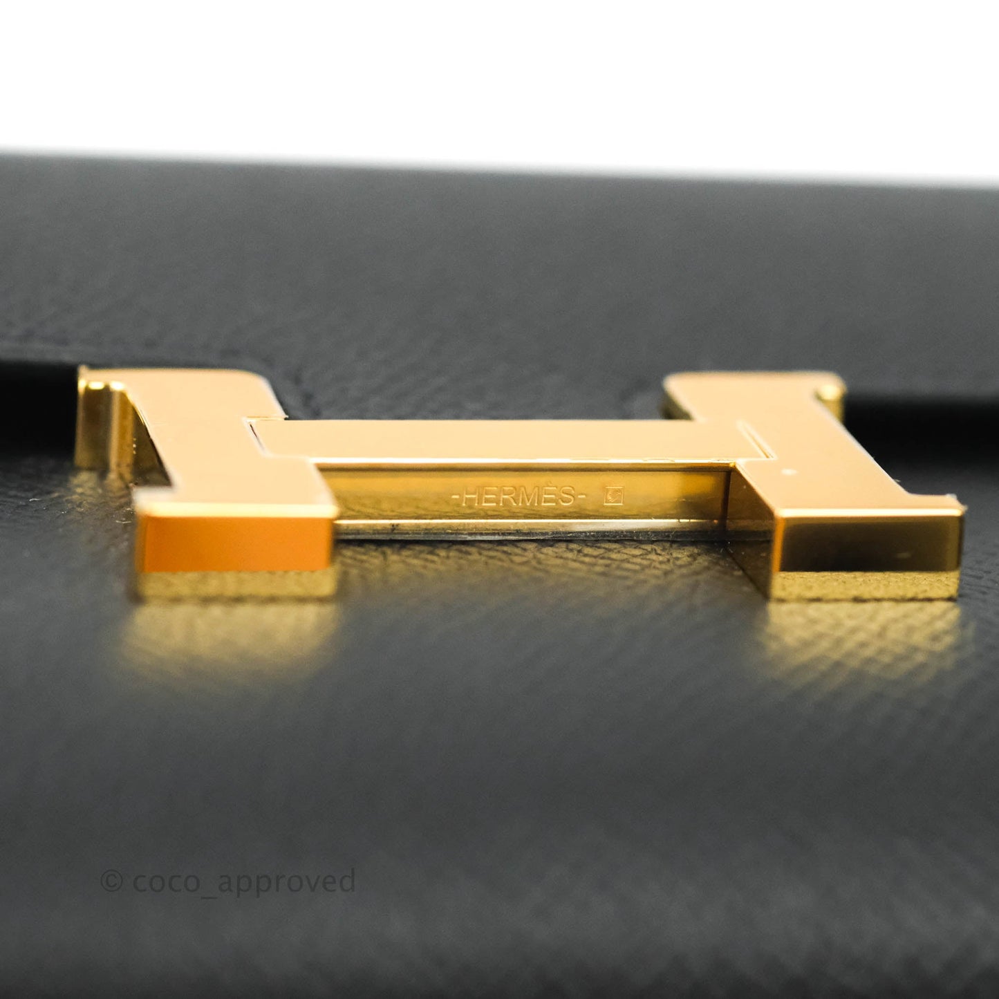 Hermès Constance Long To Go Wallet Black Epsom Gold Hardware