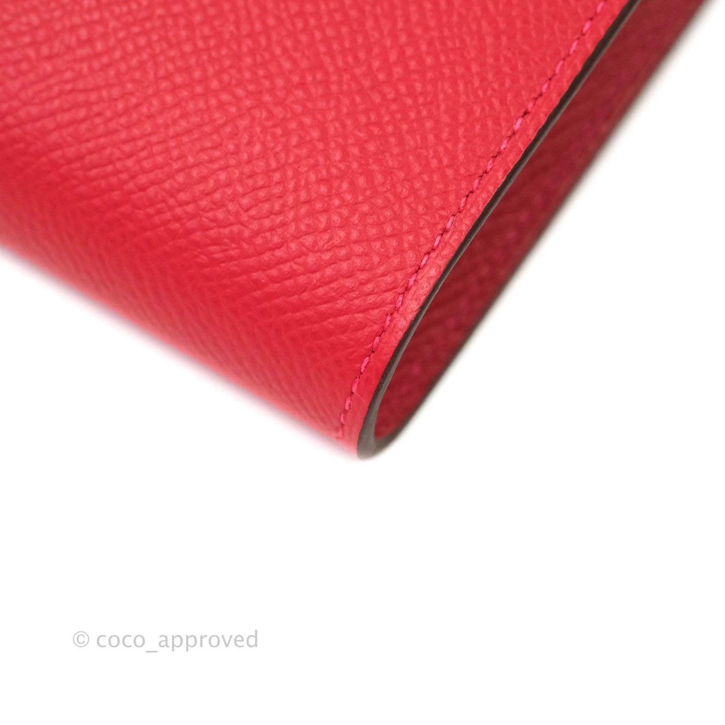 Hermès Epsom Kelly To Go Wallet Red Gold Palladium Hardware
