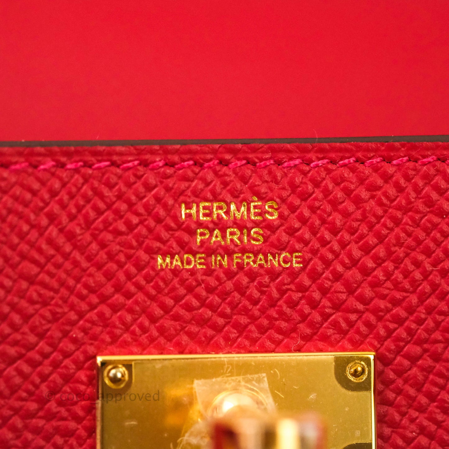 Hermès Epsom Kelly To Go Wallet Red Gold Palladium Hardware