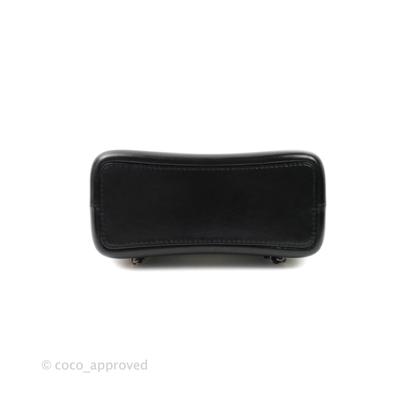 Chanel Small Gabrielle Backpack White Black Aged Calfskin