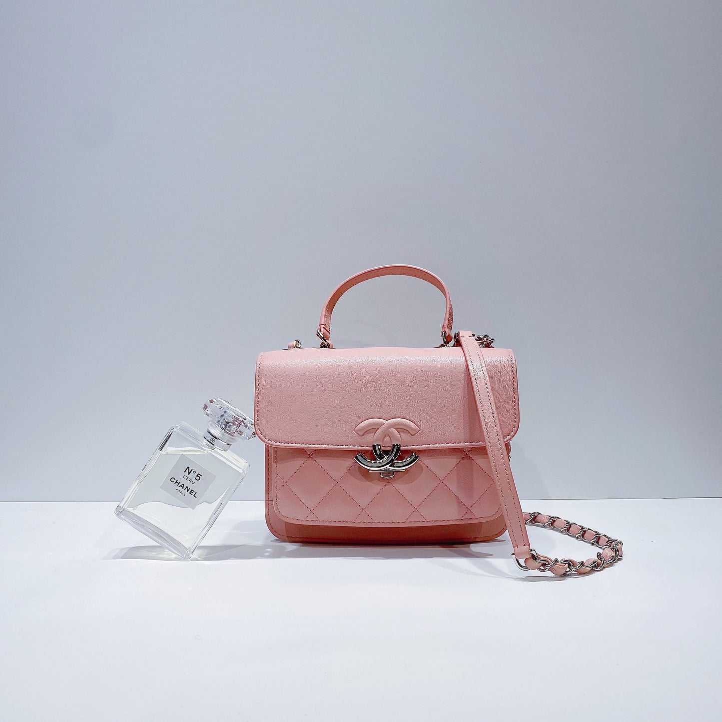 No.3627-Chanel Small CC Box Flap Bag