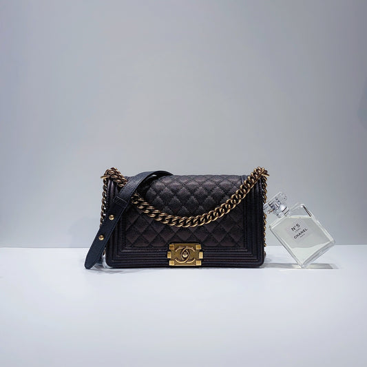 No.3730-Chanel Caviar Boy 25cm