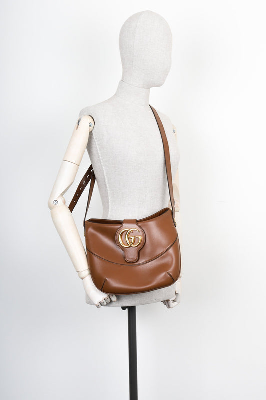 Luxury Gucci Trending 2025 Arli Crossbody Bag Brown