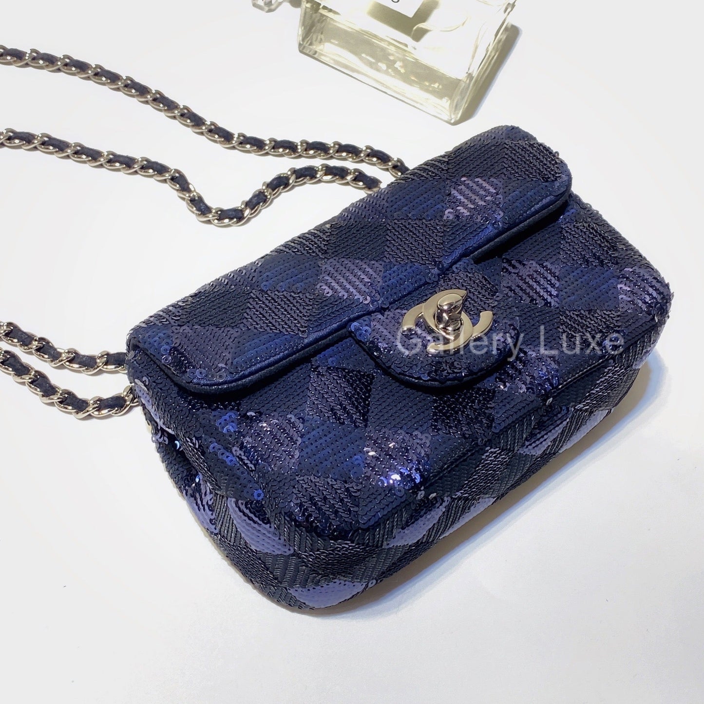 No.001162-2-Chanel Sequin Mini Flap Bag