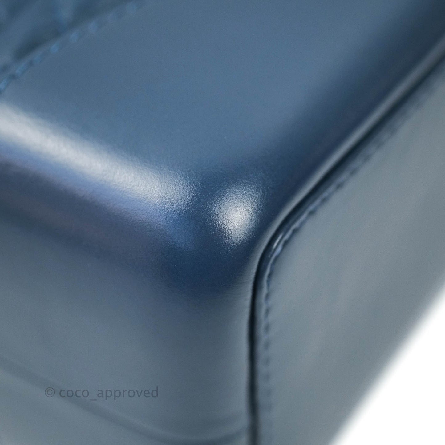 Chanel Gabrielle Backpack Blue Aged Calfskin Small
